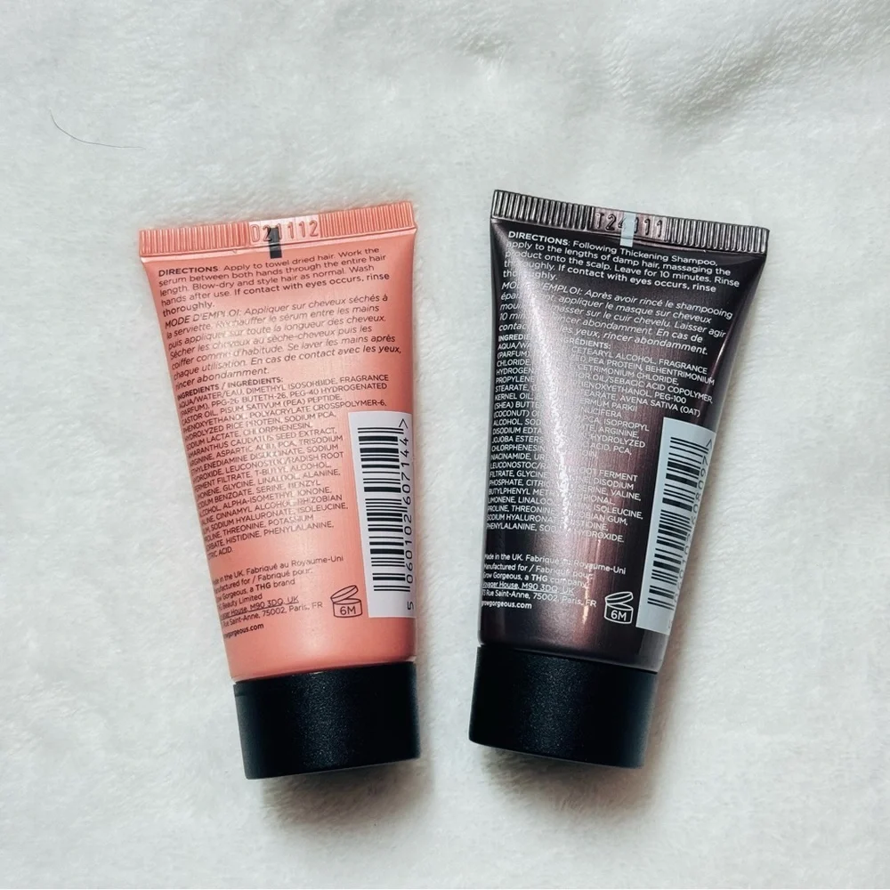 Grow Gorgeous Volume Bodifying Leave in Serum & Thickening Hair & Scalp Mask Set